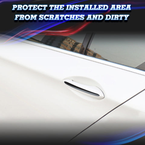 4pcs Sporty Black Exterior Door Handle Strip Cover Trim For BMW 5 Series F10 F11 F18 2011-2017