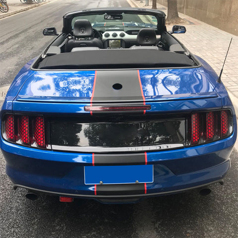 2pcs PVC Exterior Tail Brake Light Lamp Cover Honeycomb Sticker Universal for Cars 18.8'' x 11.8'' (Gloss Black)