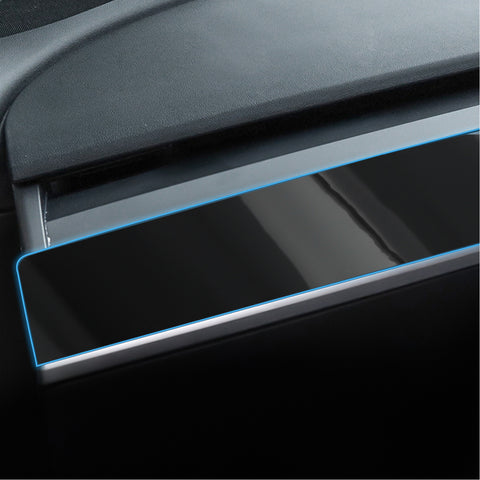 For Tesla Model 3 2017-2023 & Model Y 2020-up Gloss Black Interior Dashboard Wrap Strip Stickers