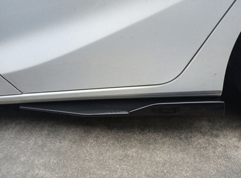 Carbon Fiber Pattern Universal Rear Side Skirt Rocker Winglets Splitters Extensions Diffusers Lip Winglet Body Kit Compatible With Most Cars