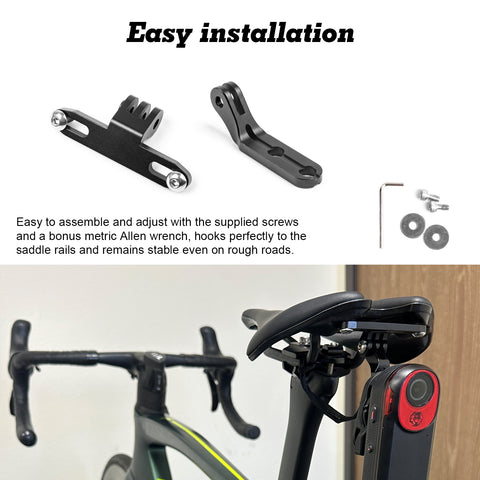 Bike RCT715 Tail Light Mount Combo, Compatible with Most Lynx Saddle S-WORKS SWAT & MOST LYNX - Type B