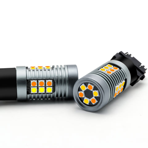 3030 SMD LED Turn Signal Lights Bulbs White Amber Switchback 3157 3057 4057 4157