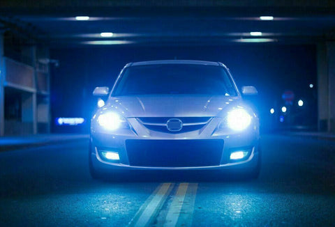 2PCS Ice Blue 100W 9005 LED Headlight Daytime Running Lights w/ Error free special decoders Kit Compatible with Acura ILX TSX MDX or Honda Civic Accord Ridgeline Odyssey