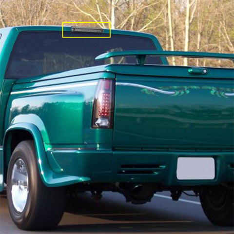 LED 3rd Brake Light High Mount Stop Tail Cargo Lamp Smoked Lens for Chevy C1500 K1500 Silverado 1988-1998