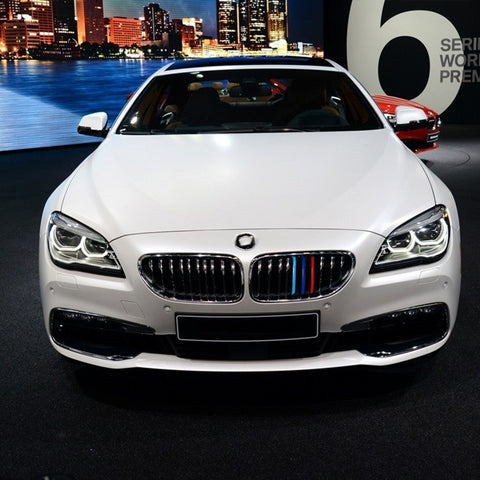 Tri-Color Front Kidney Grille Insert Cover Trim For BMW 6 Series F12 F13 2012-15