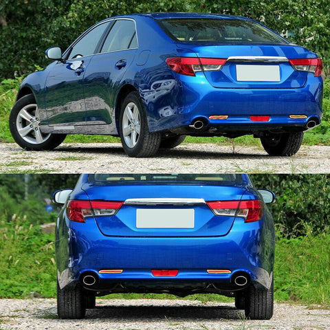 LED Rear Bumper Reflector Brake Light for Toyota Camry Matrix Sienna Venza Avalon Sienna/for Lexus IS-F GX470 RX300, Red Lens