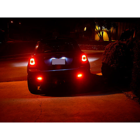 2pcs 1157 / 3157 / 7443 Red 40-SMD LED Flashing Strobe Brake Stop Tail Light Lamp