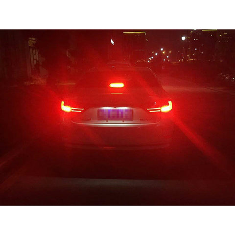 2pcs 1157 / 3157 / 7443 Red 40-SMD LED Flashing Strobe Brake Stop Tail Light Lamp