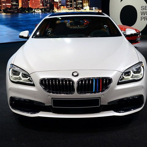M-Colored Front Kidney Grille Insert Trim Cover For BMW 6 Series F12 F13 2016-18