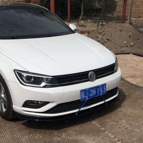 Adjustable 6"-9" / 8"-11" / 10"-13" Front Bumper Lip Splitter Diffuser Strut Rod Tie Bars Fit Most Vehicles, Black / Red / Blue / Silver