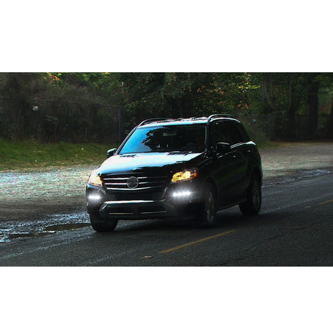 LED Daytime Running Light DRL Fog Lamp for Mercedes Benz W166 ML350 ML500 ML550 ML63 AMG X204 GLK250 GLK350, LED Driving Light Front Bumper Fog Light Left Right 2049065401 2049065501