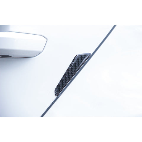 Carbon Fiber Style Door Handle+Door Edge Protect Guard Trim For BMW 330i 2019-21