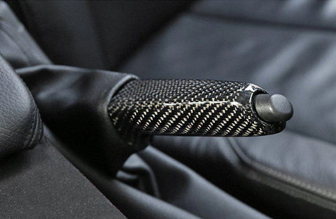 Universal Carbon Fiber Car Handbrake Cover Grip Handle Lever Brake Handle Cover for BMW 1 2 3 4 Series GT E46 E90 E92 E60 E39 F30 F10 F20 Accessories