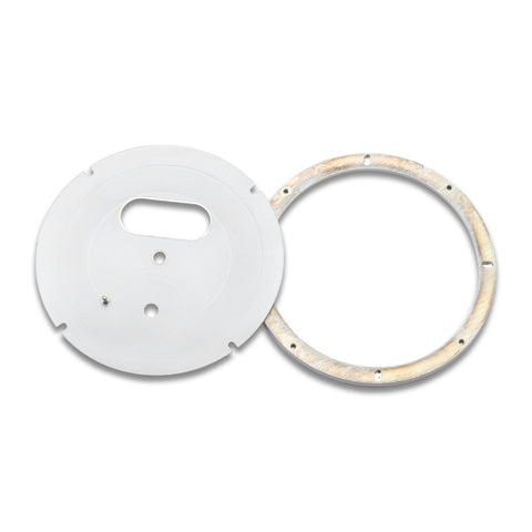 Interior Guard Dial Gauge Face Cover Trim Sporty Chrono Instrument Overlay for Porsche Macan Boxster Cayenne Cayman 991 Panamera 970 (White)