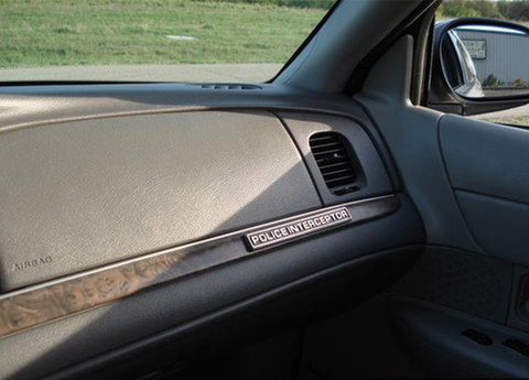 Police Interceptor Badge Metal Rear Side Emblem for Ford Explorer Crown Victoria