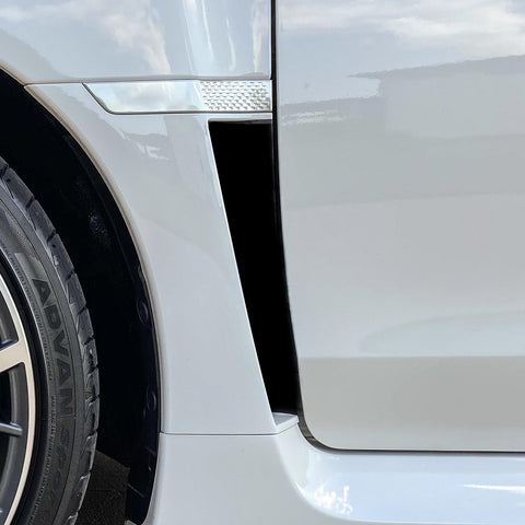 2pcs Matte Black Fender Side Vent Stickers Decor For Subaru WRX STI 2015-2021