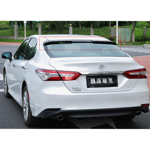 Carbon Fiber Look Rear Roof Visor Splitter Cover Trim For Toyota Camry 2018-2024