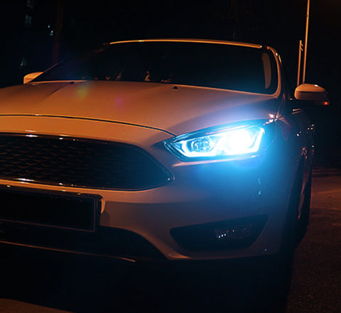 8000K Ice Blue LED Headlight Bulb All-in-One Conversion High Low Beam Kit, 6000LM Super Bright Fog Light Replacement