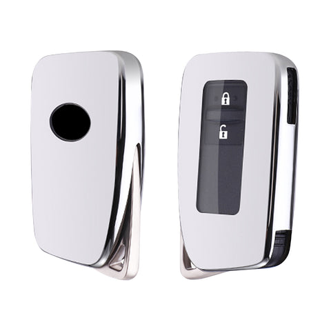 Silver Soft TPU Full Protect Smart Remote Control Key Fob Cover For Lexus NX RX 250 GS IS RC 300