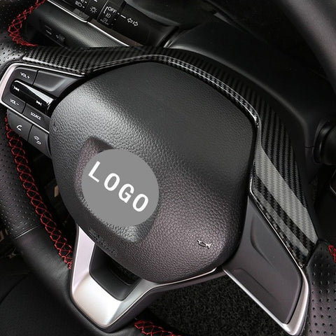 Carbon Fiber Style / Red Steering Wheel Frame Cover Trim Inner Decoration Fit Honda Accord 2018