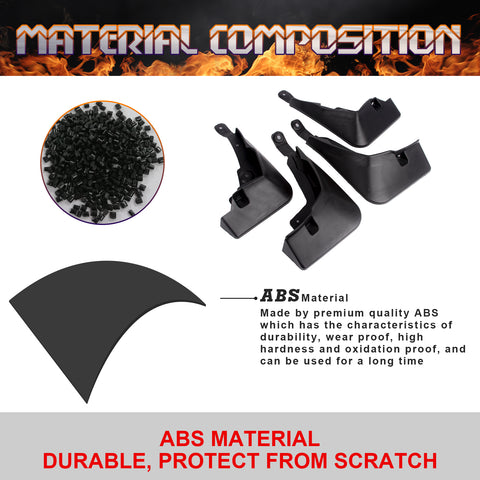 For Toyota RAV4 2019-2022 Sport Utility Mud Flaps Splash Guards Fender Mudguards