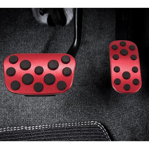 Red Brake Accelerator Foot Area Pedal Pads Cover For Toyota Corolla Cross 2020+