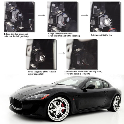 For Honda Civic 2006-2015 Super White 100W LED DRL Daytime Running Light Bulbs