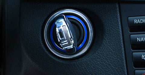 Blue/ Gold/ Red Keyless Key Hole Start Engine Button Decoration Ring for Mercedes Benz C E S R ML GL CLA CLS GLA GLC GLE Class W204 W205 W212 W213 W166 W246 W222 C117 W218 R172 W447 X164 X251