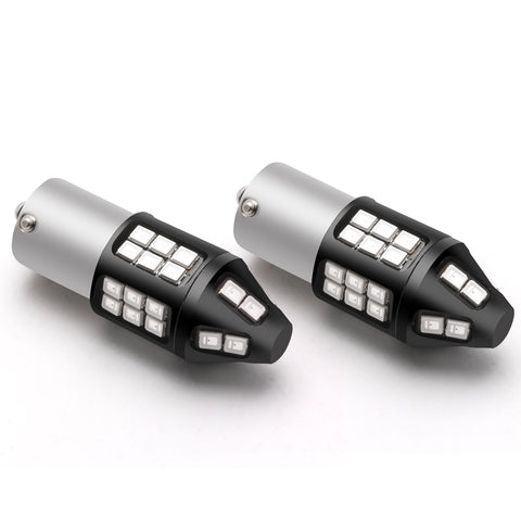 7506 1156 LED Flash Strobe Brake Stop Light Bulbs for Audi BMW VW Mercedes RED