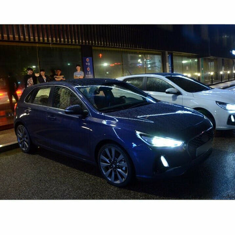 4pcs LED Headlight High Low Beam Bulb White 6000K for Hyundai Elantra GT 2013-2017, Super Bright High Power Full Headlight Package Set