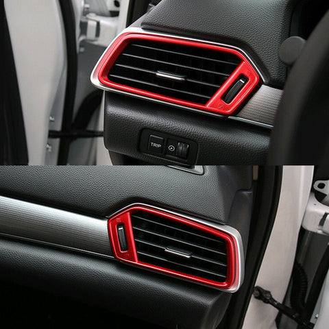 for Honda Accord 2018 2019 Dashboard Air Vent AC Outlet Cover Frame Trim, Red Interior Decoration