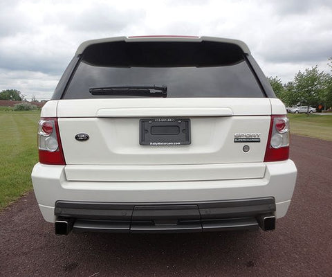 1pc SUPERCHARGED Emblem Tailgate Side Fender Badge Sticker for Land Rover Black