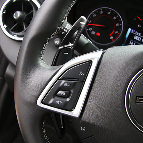 Black Alloy Steering Wheel Extension Paddle Shifter For Chevy Corvette Camaro