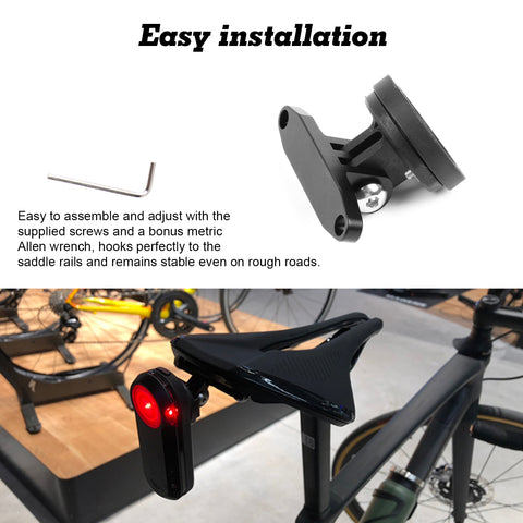 Saddle Clamp Mount for Gopro Camera Garmin Varia Rearview Radar Rear Light, Compatible with Trek Aeolus - Type C