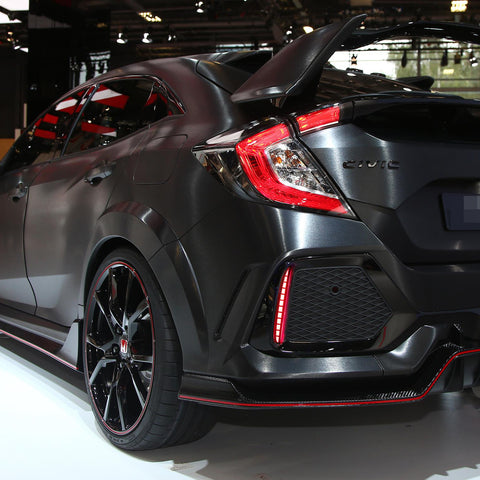 Rear Bumper Reflector LED Brake Fog Light for Honda Civic Hatchback SI,Type R 2016-2019