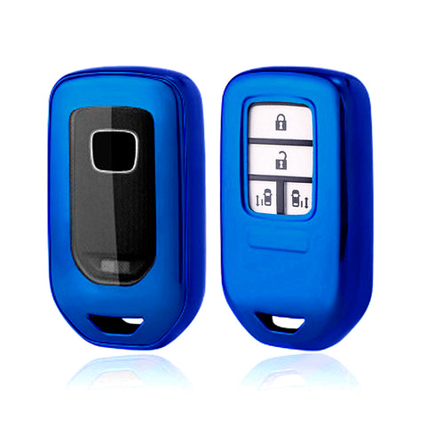 TPU Blue Shockproof Smart Key Fob Holder For Honda Honda CR-V CR-V FIT Civic