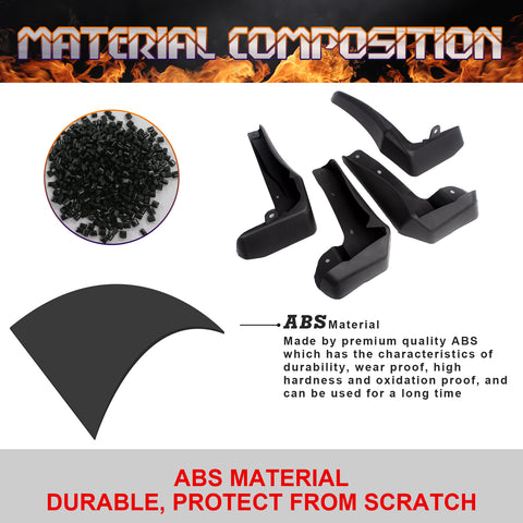 For Honda Civic Hatchback Hatch 2017-2021 Mud Flaps Splash Guards Mudguards Set