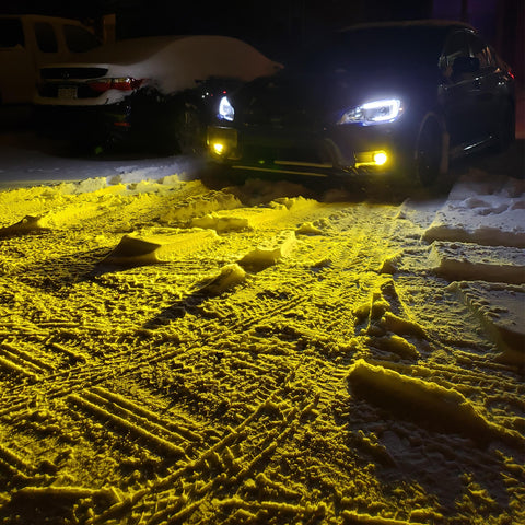 P13W Golden Yellow LED Fog Driving Light Bulbs DRL Fog Lights