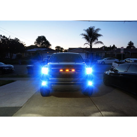 for Toyota Tundra 2007-2013 LED Headlight High Low Beam Fog Light Bulbs 8000K Ice Blue Super Bright