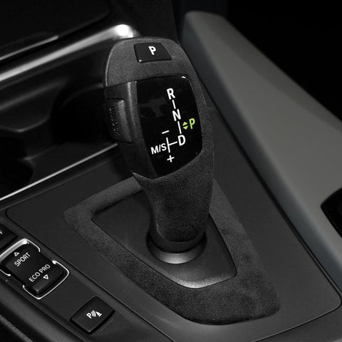 Alcantara Suede Leather Gear Shift Knob Cap Cover For 5-series X5 X6 E60 E70 E71