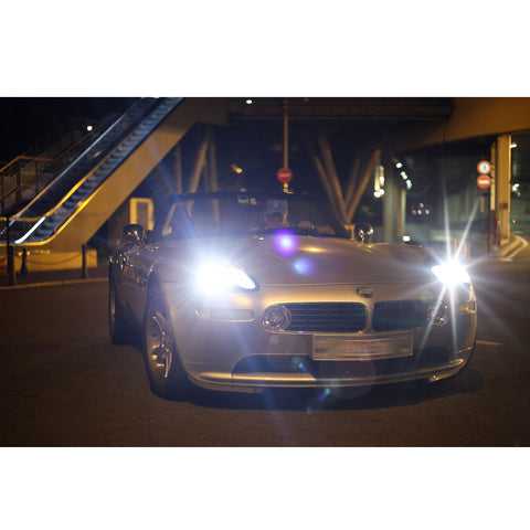 6000K Xenon White LED Headlight Bulb All-in-One Conversion High Low Beam Kit, 6000LM Super Bright Fog Light Replacement