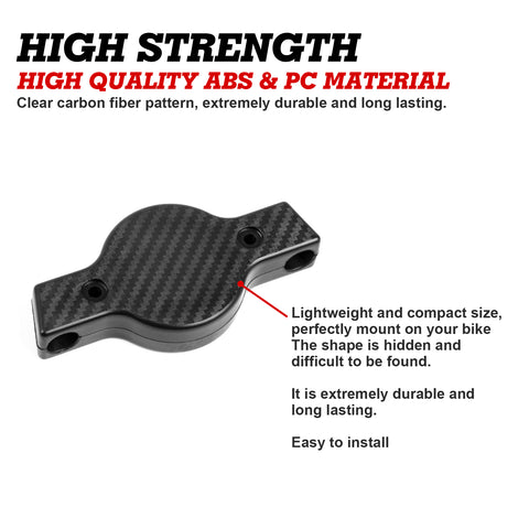 Carbon Bicycle Saddle Hidden Airtag Anti-theft Tracker Protective Cover Holder (Screw Style)