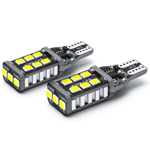 2x T15 921 Canbus Error Free Xenon 6000K LED Strobe Backup Reverse Light Bulbs