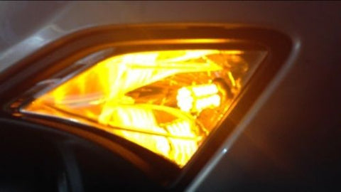 4x 3000K High Power White\ Amber 1156 7506 7507 127-SMD LED Bulbs For Turn Signal Light