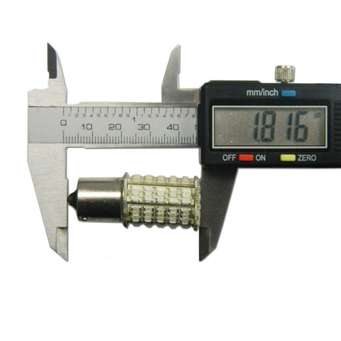 4x 3000K High Power White\ Amber 1156 7506 7507 127-SMD LED Bulbs For Turn Signal Light