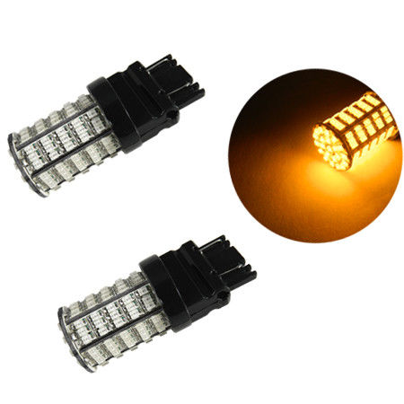 2pcs 3157/ 3156 Amber 3000K High Power Back Up Reverse Tail Brake Stop LED Light
