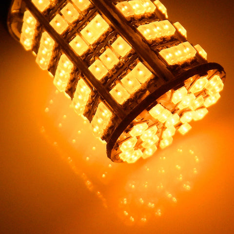 2pcs 3157/ 3156 Amber 3000K High Power Back Up Reverse Tail Brake Stop LED Light