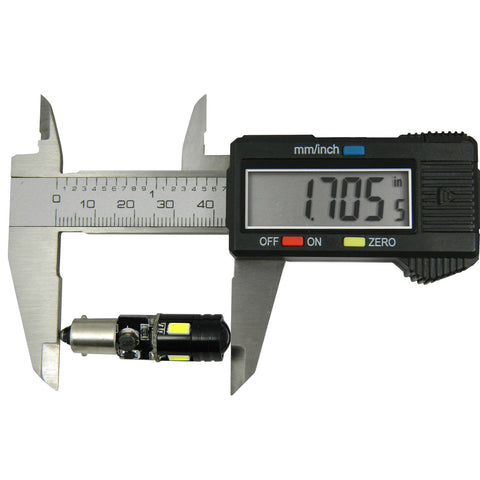 2x White\ Amber BA9S 9W CREE LED Bulbs Vehicle Car Map Light 1895 H6W 53 57