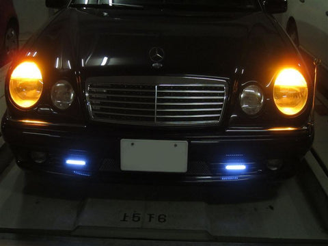 2X White\ Amber 50-SMD 21W 3156 3457 3357 4057 LED Turn Signal Light Bulbs