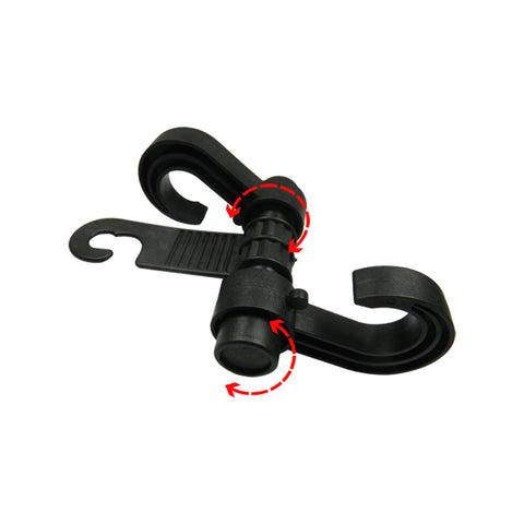 Multi-Function Truck Seat Back Coat Hanger Organizer Double Hook Headrest Holder